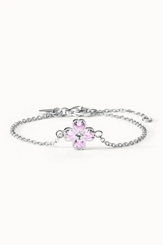 PURELEI Cuore Rosé Armband Silver Maat: OS | Armbanden Outlet | Dames | Zilver