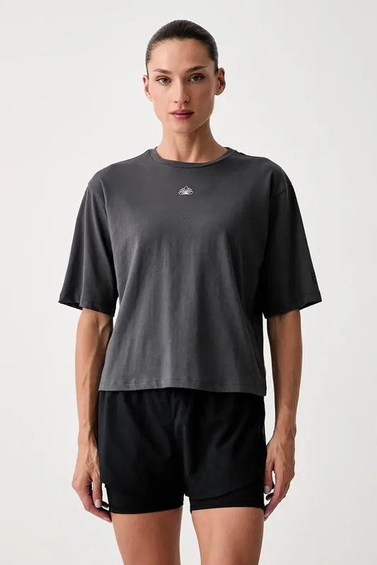 EA7 Emporio Armani T-shirt treningowy damski bawełniany