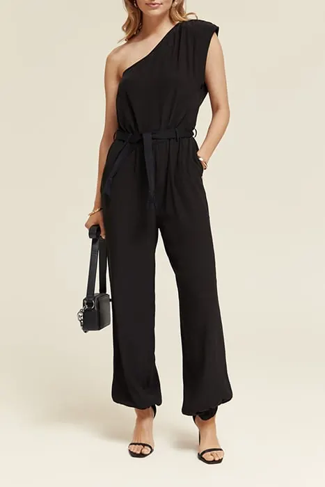 Scotch & Soda Asymmetric All In One Evening Black Maat: 42 | Jumpsuits Outlet | Dames | Zwart