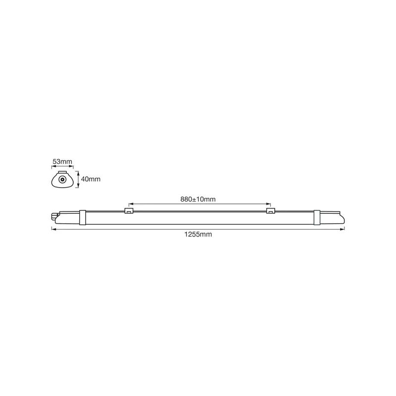 Oprawa LED OSRAM do wilgotnych pomieszczeń SUBMARINE SLIM VALUE, 125 cm, IP65