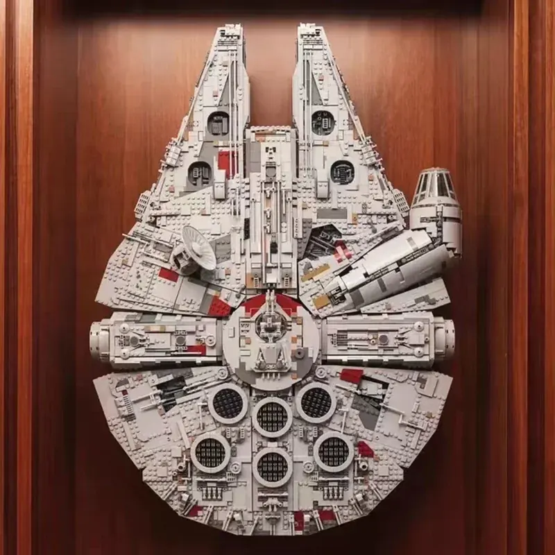 2026 W magazynie 8445 elementów Duża Klockowa Modelarska Konstrukcja Statek Millennium Falcon dla Dorosłych, Prezent na Urodziny