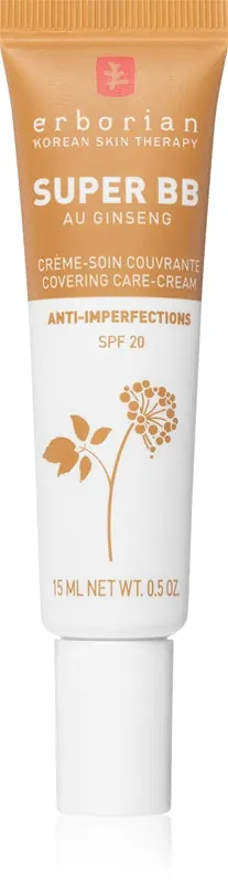 Erborian Super BB Covering Care-Cream Krem BB dla doskonałej i jednolitej skóry małe opakowanie kolor Caramel 15 ml