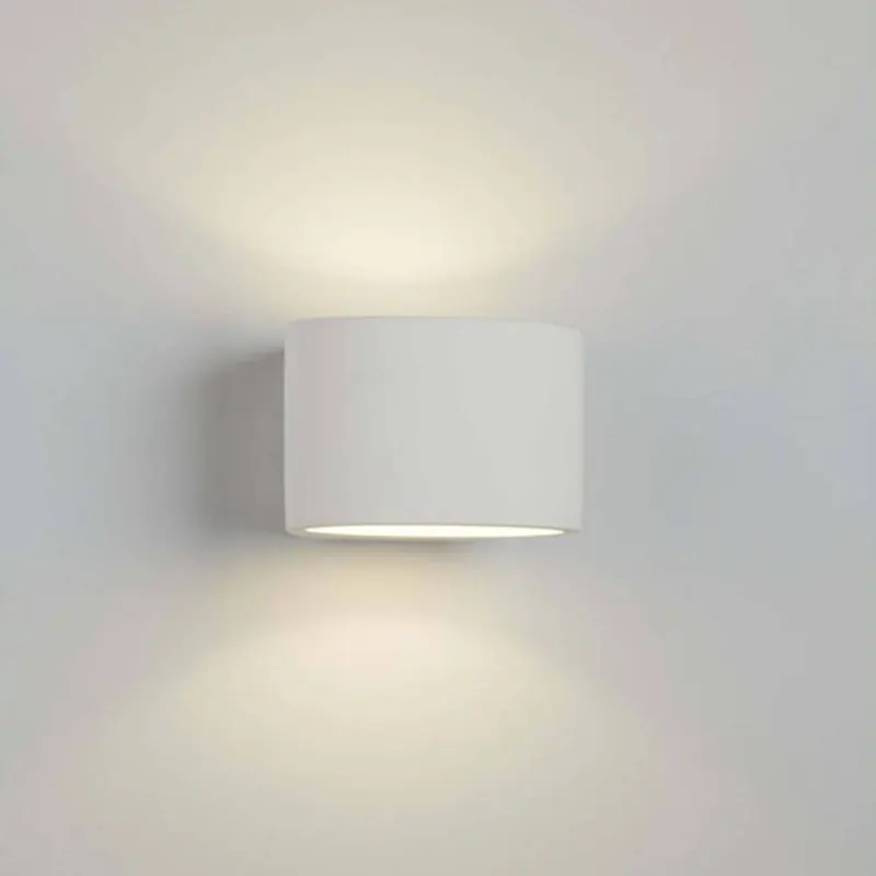 Gipsowa lampa ścienna 8721 up/down owalna