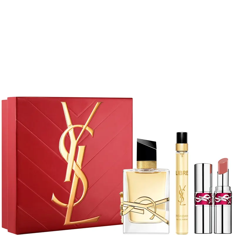 Yves Saint Laurent LIBRE Eau de Parfum 90ml and Mini YSL Loveshine Lipstick 44 Mothers Day Gift Set