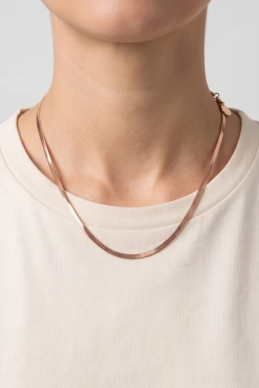 PURELEI Flare Kette Rosegold Maat: OS | Kettingen Outlet | Dames | Goud
