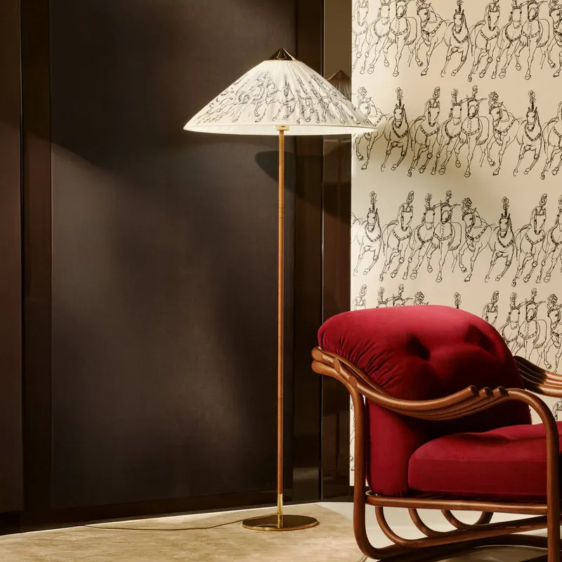 Gubi lampa stojąca 9602 Garro Éditions Henry Moore, tekstylia