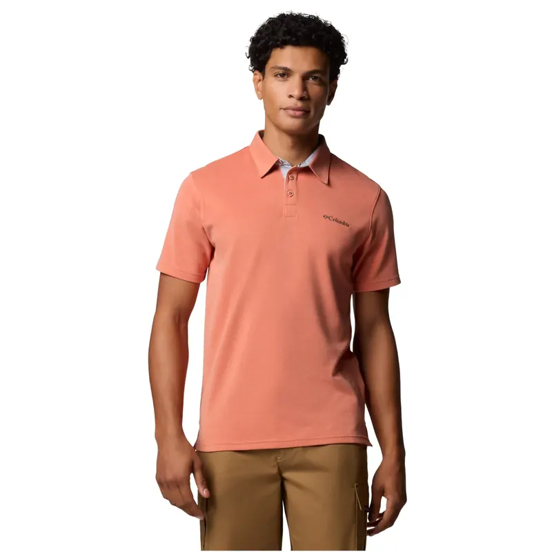 Columbia Nelson Point Polo 1772721851, Męskie, Pomarańczowe, koszulki polo, Modal, rozmiar: M