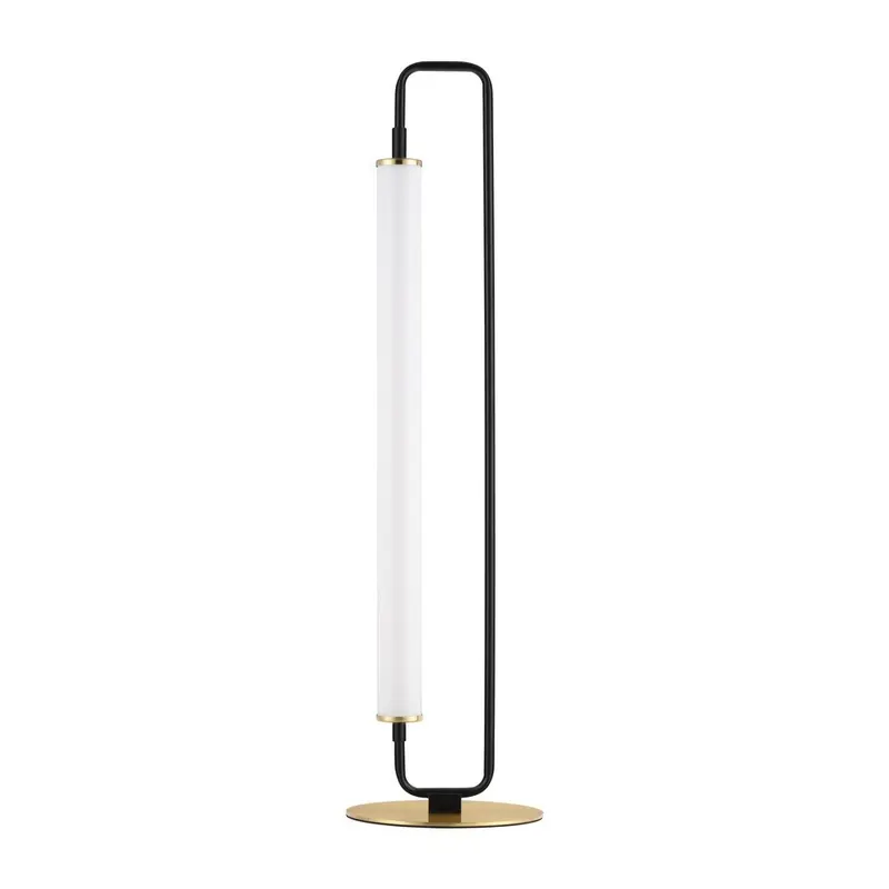 Biała/w kolorze matowej czerni metalowa lampa stołowa LED (wysokość 68 cm) Wetro – Nova Luce