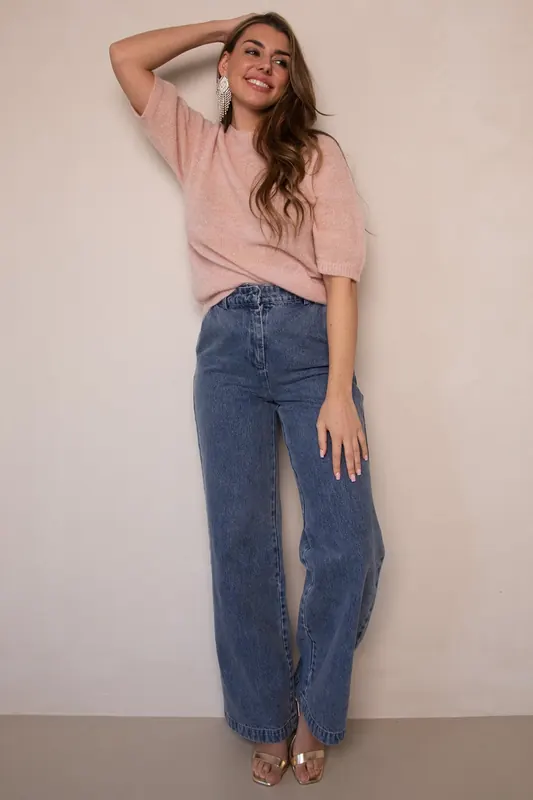 Freebird Lolani Denim Blue Wash Maat: W26 | Straight Jeans Outlet | Dames | Blauw