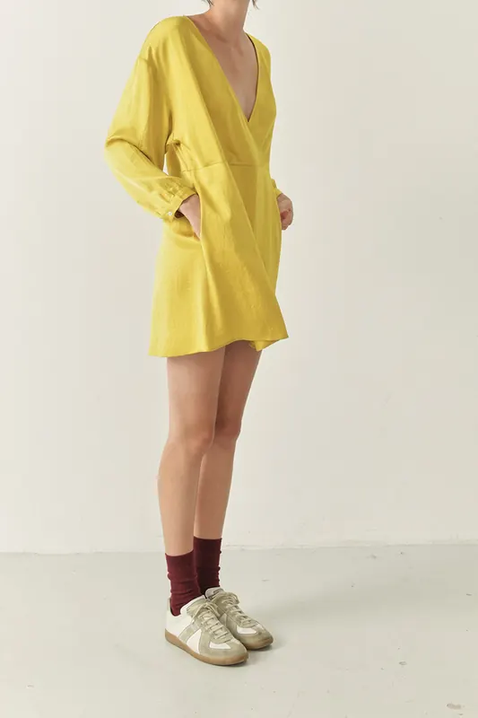 American Vintage Mid-length Dress Mordore Maat: S | Mini Jurken Outlet | Dames | Geel