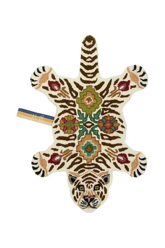 Doing Goods dywan wełniany Jill Tiger 90 x 63 x 2 cm