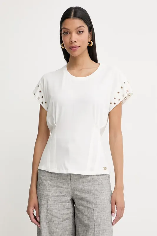 Liu Jo t-shirt damski bawełniany z elastanem