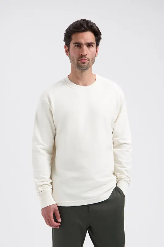 Dstrezzed Ds_lasse Crewneck Offwhite Offwhite Maat: M | Sweaters Outlet | Heren | Wit