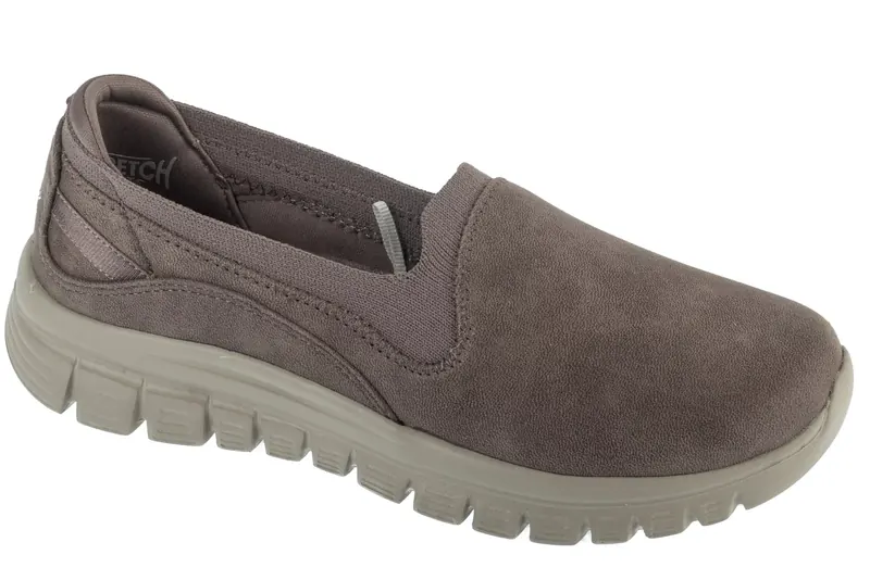 Skechers Graceful - Leaning In 100703-DKTP, Damskie, Szare, buty sneakers, skóra, rozmiar: 37