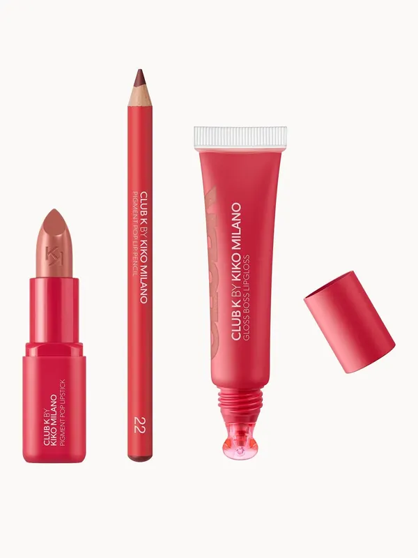 KIKO Milano Exclusive Club K Gloss Trio 14.6ml (Various Shades) - Mocha Muse