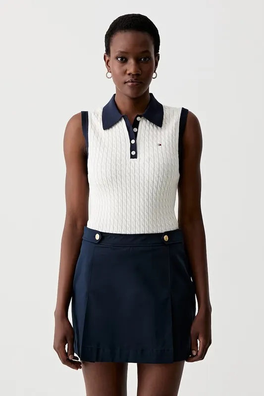 Tommy Hilfiger top swetrowy damski bawełniany