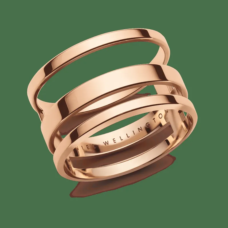 Daniel Wellington DW Elan Triad Ring 56 Rose Gold