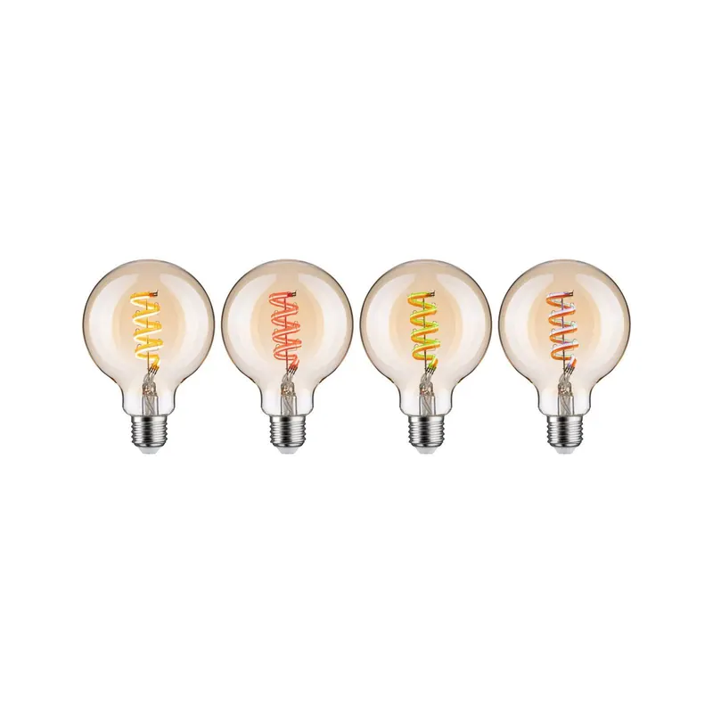 Paulmann globe LED G95 ZigBee E27 6,3W złota RGBW