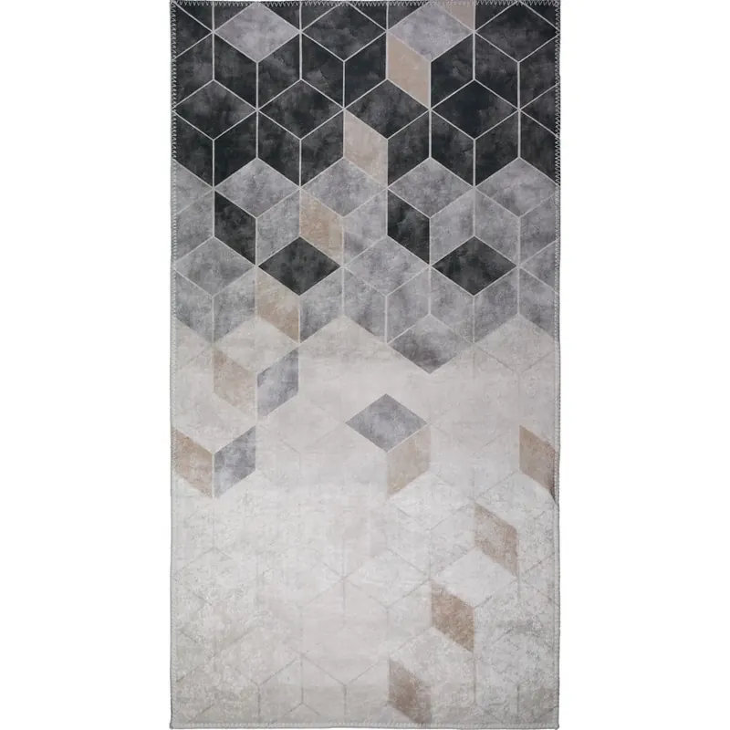 Szaro-kremowy dywan odpowiedni do prania 150x80 cm – Vitaus