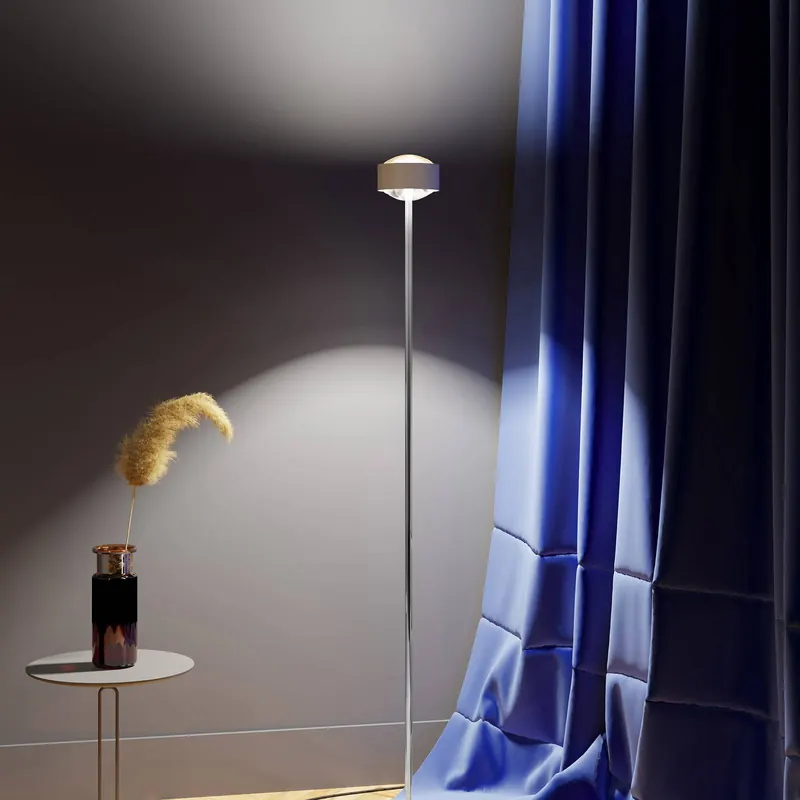 Puk Maxx Eye Floor LED soczewka matowa, biały mat/chrom