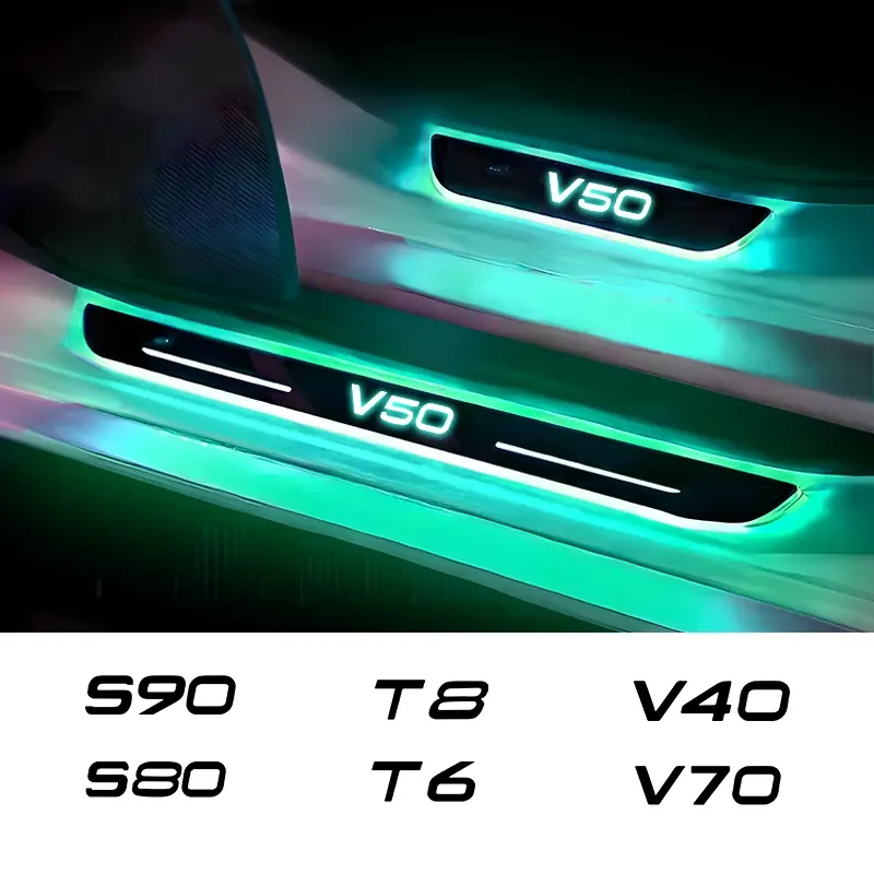 Niestandardowy bezprzewodowy LED uszczelka do drzwi samochodu światła dla Volvo XC90 XC60 C30 T6 S60 C30 C70 XC40 V40 XC70 V70 V60 V50 S80 S40 AWD T5 T6