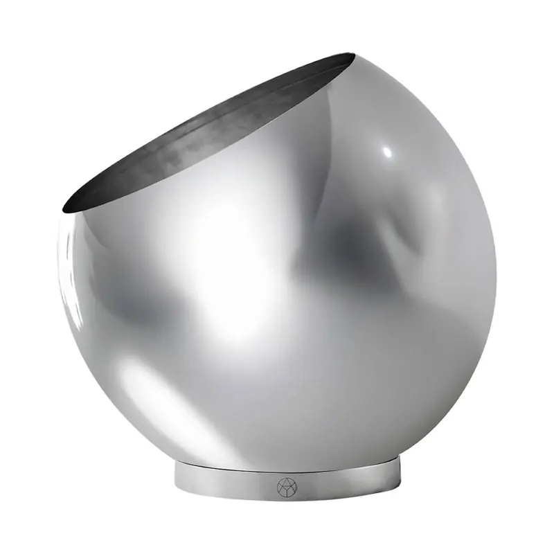 AYTM Doniczka Globe, Ø 43 cm, srebrna, stal nierdzewna
