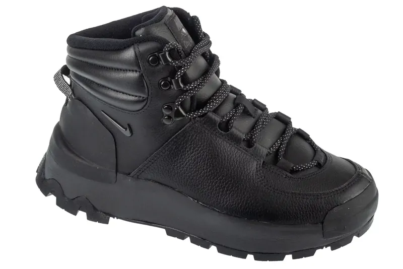Nike City Classic Boot FZ8629-001, Damskie, Czarne, buty zimowe, skóra licowa, rozmiar: 36,5