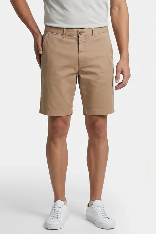 Closed Classic Chino Shorts Golden Brown Maat: W31 | Korte Broeken Outlet | Heren | Beige