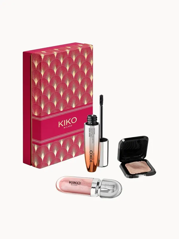 KIKO Milano Holly Jolly Trio Make Up Gift Set 21.5ml (Worth £38.97)