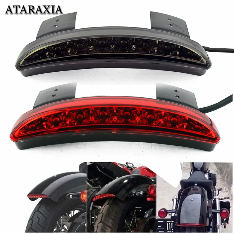 Lampy tylne motocykla Motor Cafe Racer tylny błotnik krawędź tylne światło hamulca dla Harley Touring Sportster XL 883 1200
