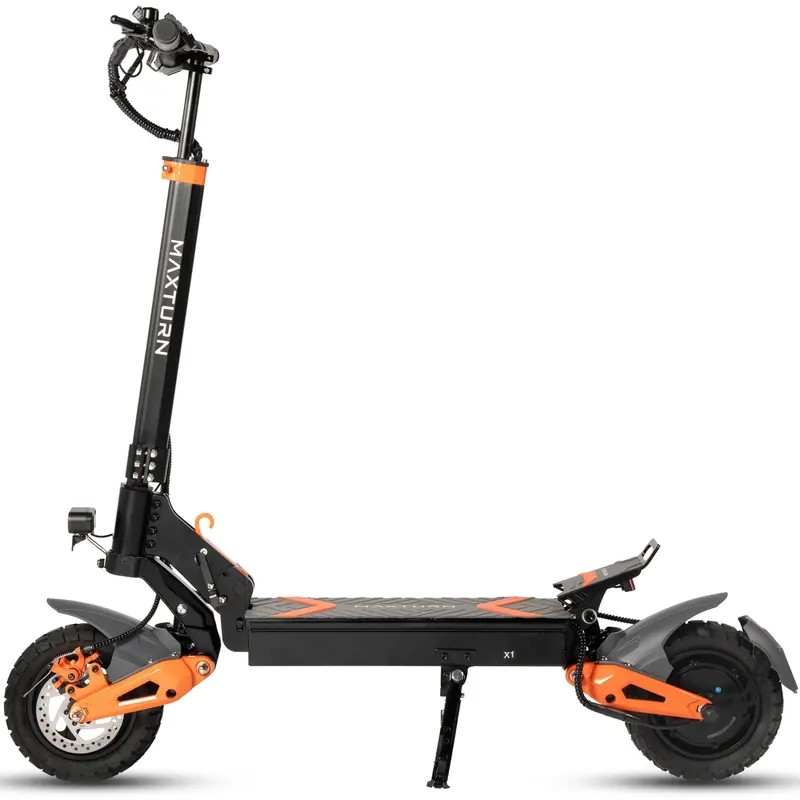 Skuter elektryczny składany dla dorosłych MAXTURN X1, silnik 1200W, opony 10-calowe, bateria 48V 15.6Ah