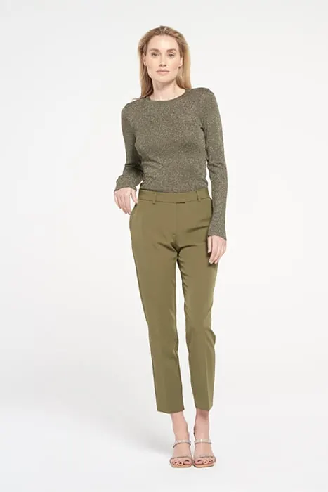 Ibana Parrie Army Green Maat: 40 | Pantalons Outlet | Dames | Groen