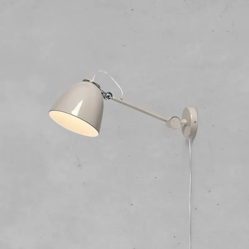Kinkiet Tilt, kolor greige, wysięg 47 cm, metal