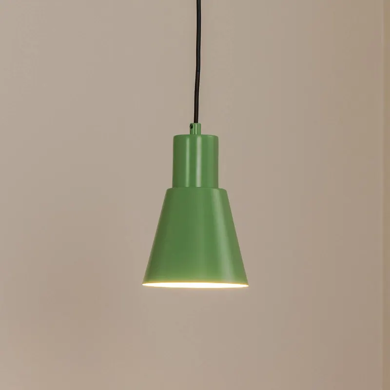 Żyrandol Konikkem, miętowo-zielona, metal, Ø 14 cm, E27