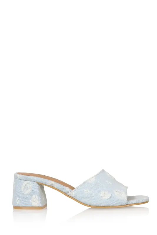 DWRS label Marbella Denim Lt. Jeans Maat: 40 | Sandalen Outlet | Dames | Blauw