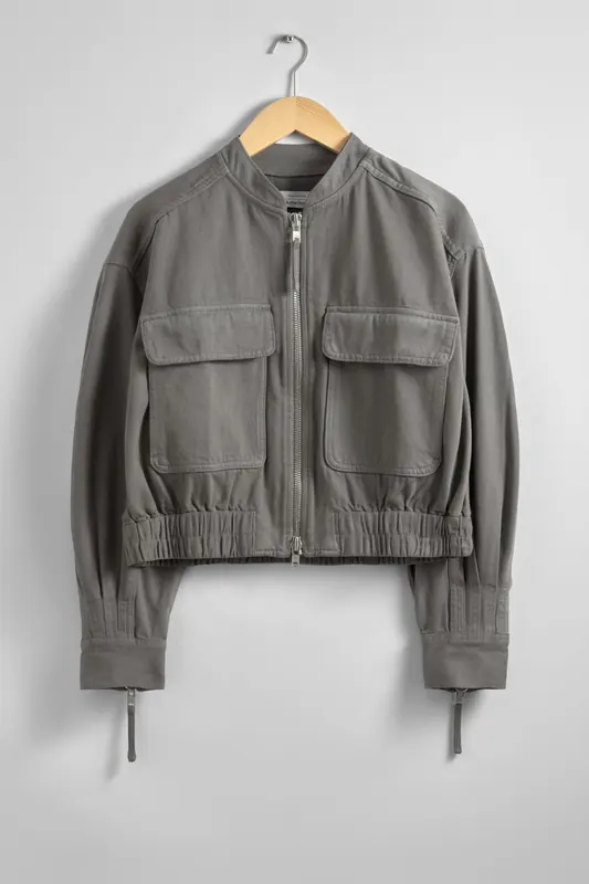 & Other Stories Esha Bomber Grey Maat: S | Bomberjacks Outlet | Dames | Grijs
