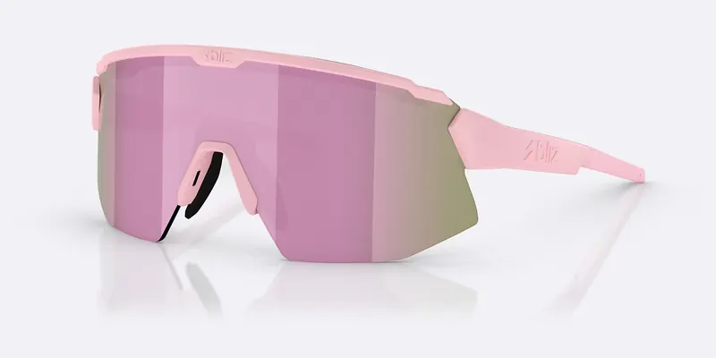 Bliz Okulary rowerowe Breeze Small matowy róż/brąz z różowym wielokolorowym (one size)