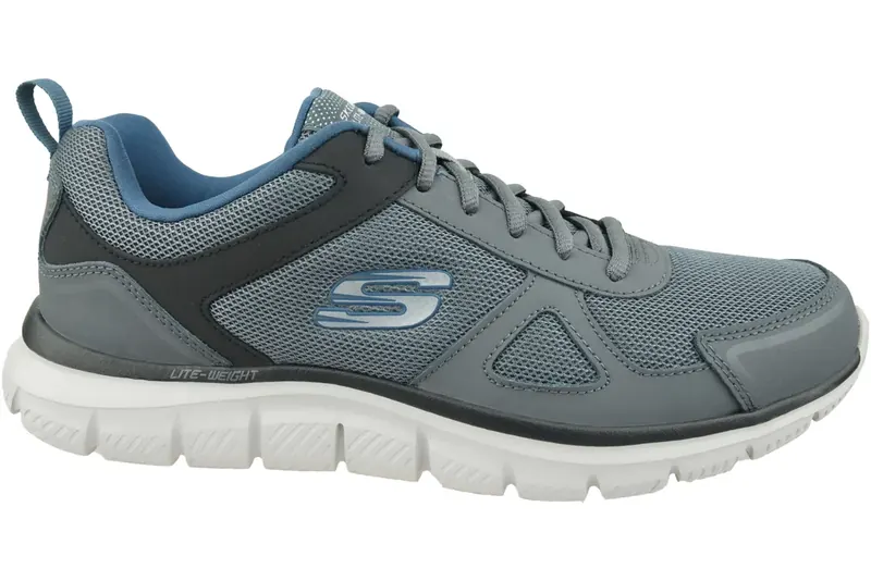 Skechers Track-Scloric 52631-GYNV, Męskie, Szare, buty sneakers, tkanina, rozmiar: 42,5