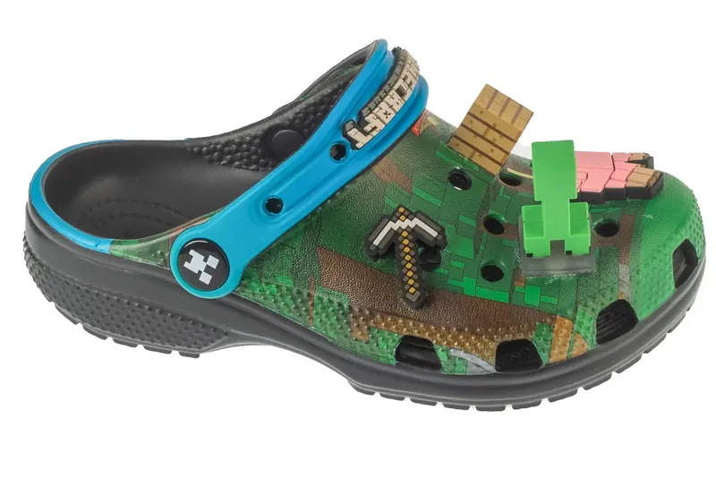 Crocs Classic Minecraft Clog Kids 210830-90H, Dla chłopca, Zielone, klapki, syntetyk, rozmiar: 28/29