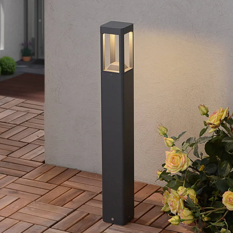 Słupek oświetleniowy LED Bernd, 60 cm, antracyt, aluminium