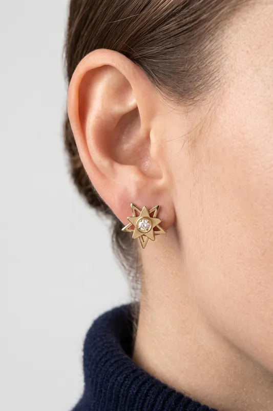 PURELEI Shining Star Ohrringe Gold Maat: OS | Oorbellen Outlet | Dames | Goud