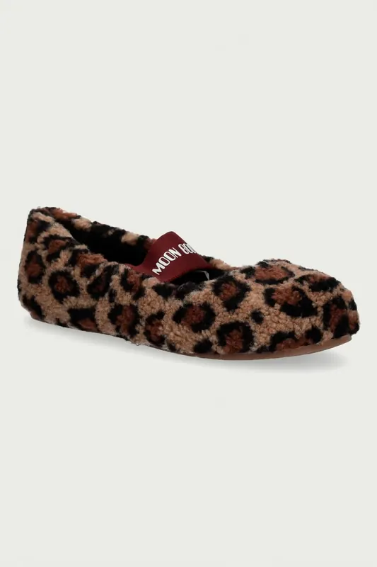 Moon Boot baleriny MB FLEECE BALLERINA LEOPARD
