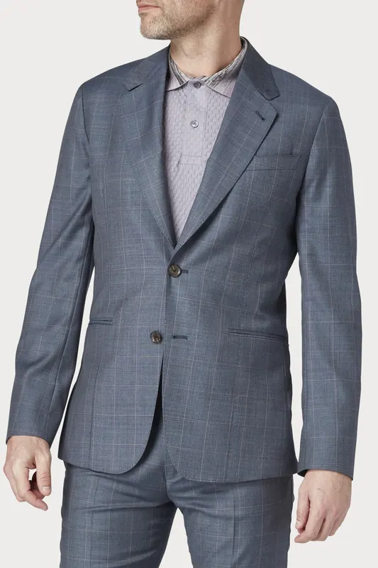 Paul Smith Gents 2 Btn Jacket Greyish Blue Maat: 46 | Blazers Outlet | Heren | Blauw