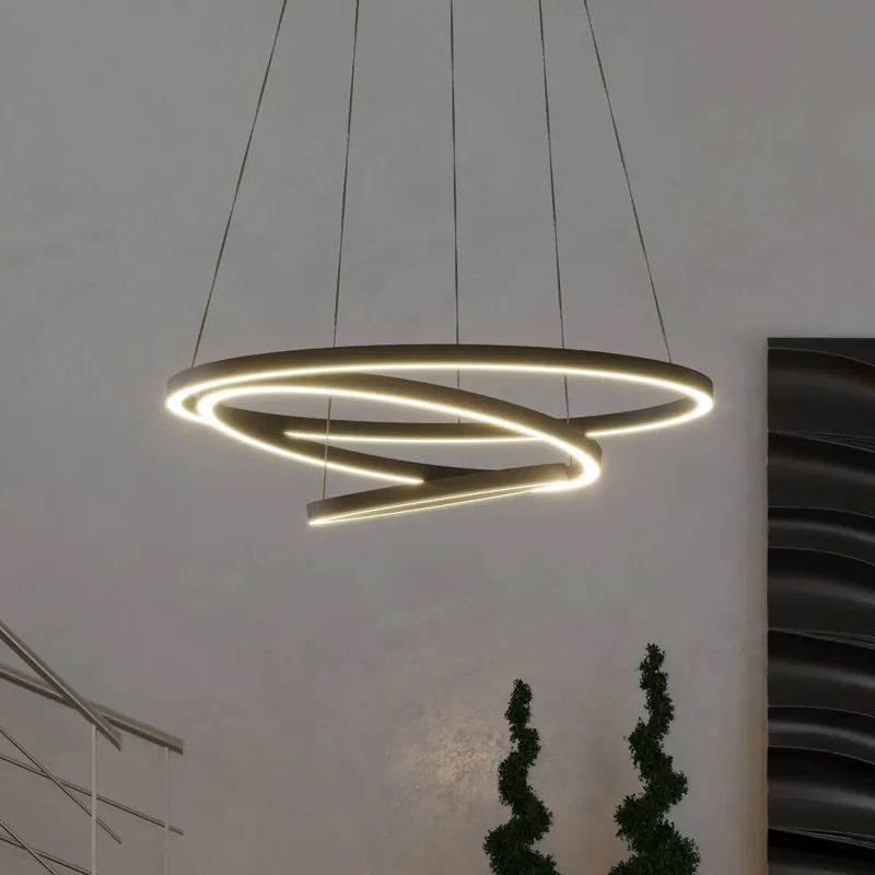 Lampa wisząca LED EGLO connect Lobinero-Z, czarna