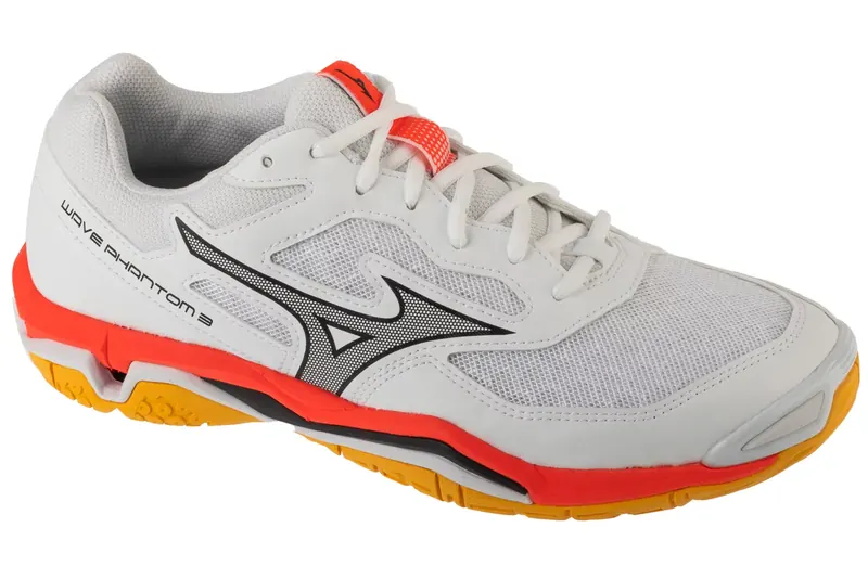 Mizuno Wave Phantom 3 X1GA226098, Męskie, Białe, buty do piłki ręcznej, tkanina, rozmiar: 47