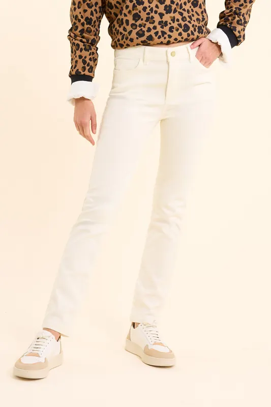 ICode Off-white Skinny Jeans Carole Off-white Maat: W32 | Pantalons Outlet | Dames | Wit
