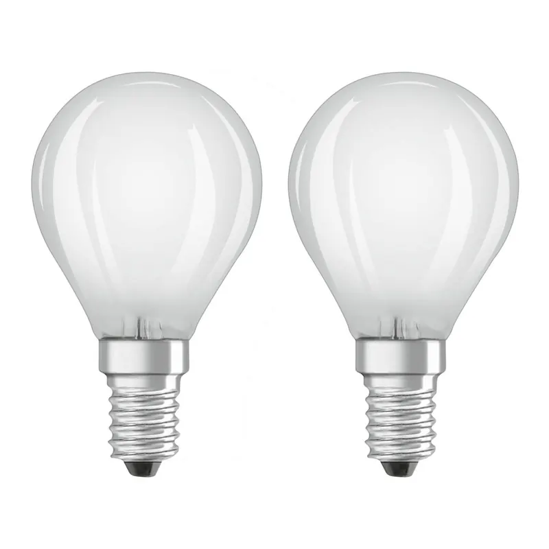 OSRAM żarówka kropla LED E14 4W ciepła biel 2 szt.
