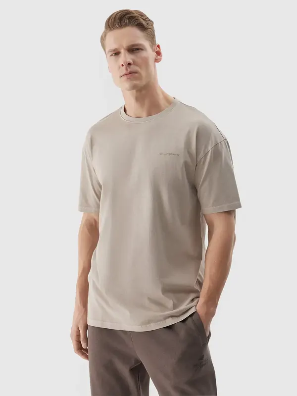 4F t-shirt męski koszulka sportowa bawełniana M1316 zielona (L)