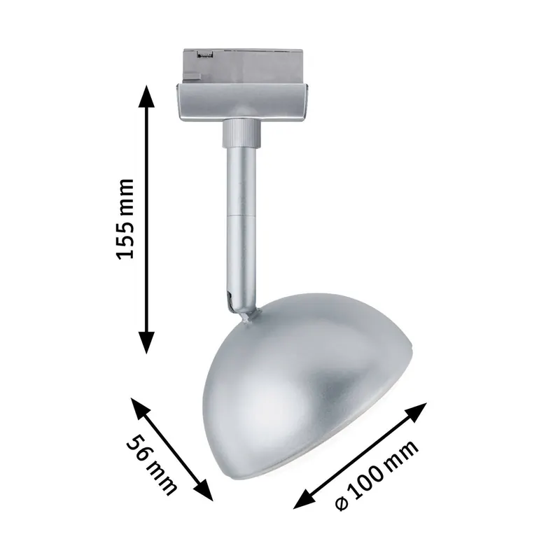 Paulmann URail Hemi spot LED 3 000 K chrom