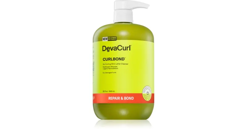 DevaCurl CurlBond™ delikatna pianka oczyszczająca do włosów zniszczonych 946 ml